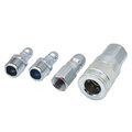 Interstate Pneumatics 4-Piece Steel Coupler/Plug Kit, 3/8 Inch, Automotive, CA466-D CA466-D